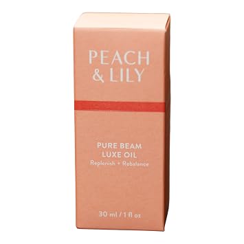 Peach & Lily Pure Beam Luxe Oil | 100% Natural & Plant-Based | Nourishing Squalane, Jojoba, Sea Buckthorn | Cold-Pressed Antioxidant-Rich Formula | 30 ml / 1 fl. oz.