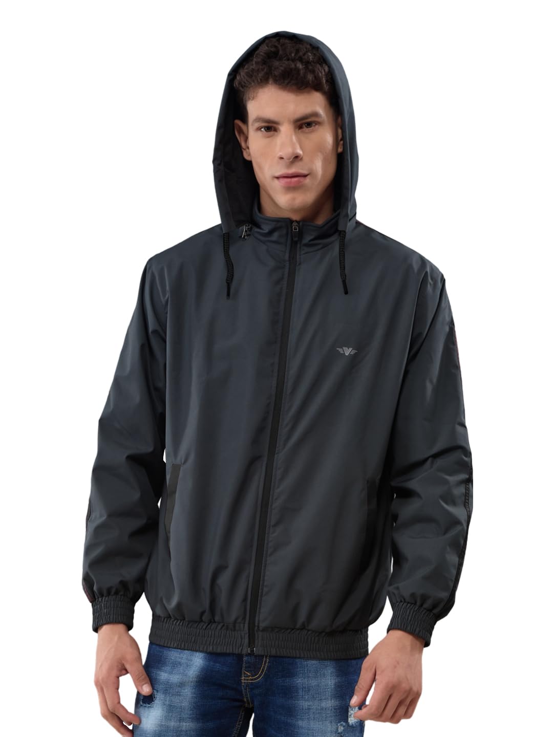 LUX VENUS Lightweight Hooded Windcheater Jacket for Men | Water