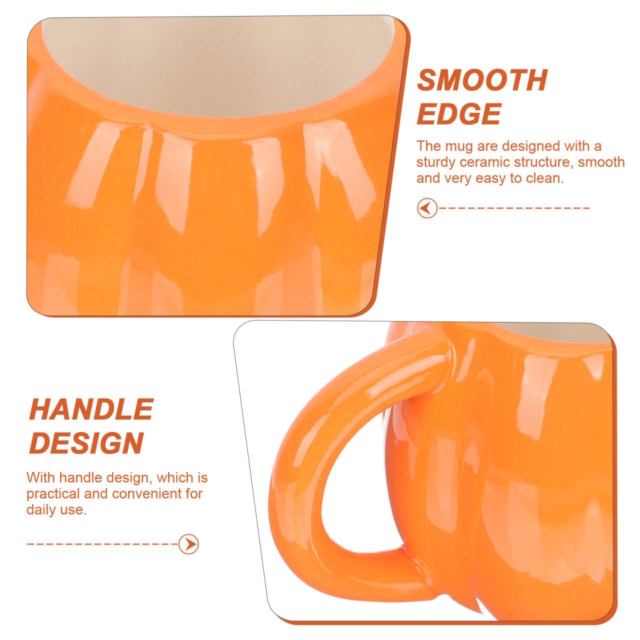 2 tazas de café de cerámica de calabaza de Halloween, tazas de café de cerámica, taza de , taza de otoño divertida para , mujeres y hombres (500 ml)