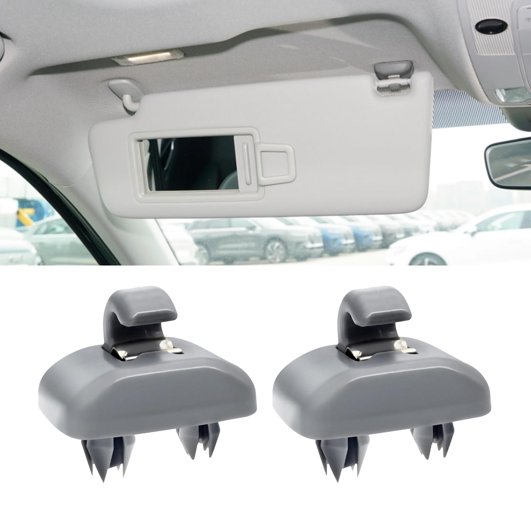 Amazon | WINUERK インナーサンバイザークリップ2個、アップグレード