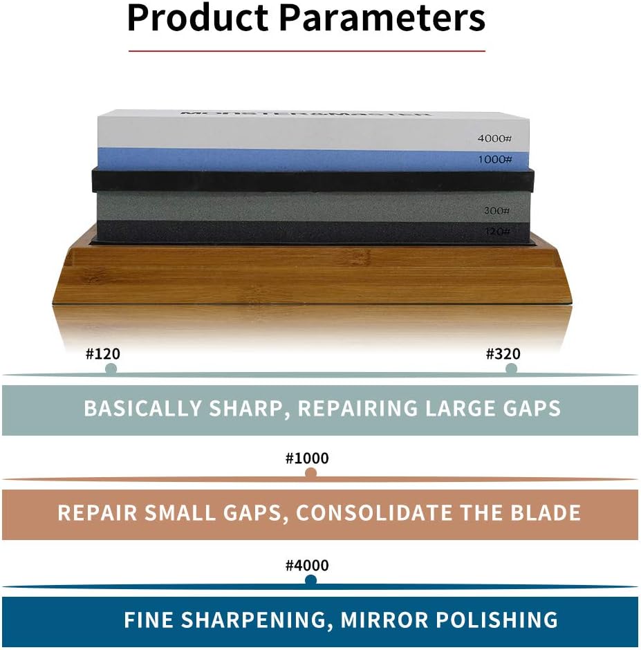 Lіmіtеd Stосk Monster & Master Knife Sharpening Stone - Combination Knife/Tool Sharpening Stone, Perfect for Kitchen, Hunting and Pocket Knives or Blades, Tools, Bits, Chisels, MM-SS0304 Uр Tо 60% оƒƒ Monster & Master Knife Sharpening Stone - Combination Knife/Tool Sharpening Stone, Perfect for Kitchen, Hunting and Pocket Knives or Blades, Tools, Bits, Chisels, MM-SS0304