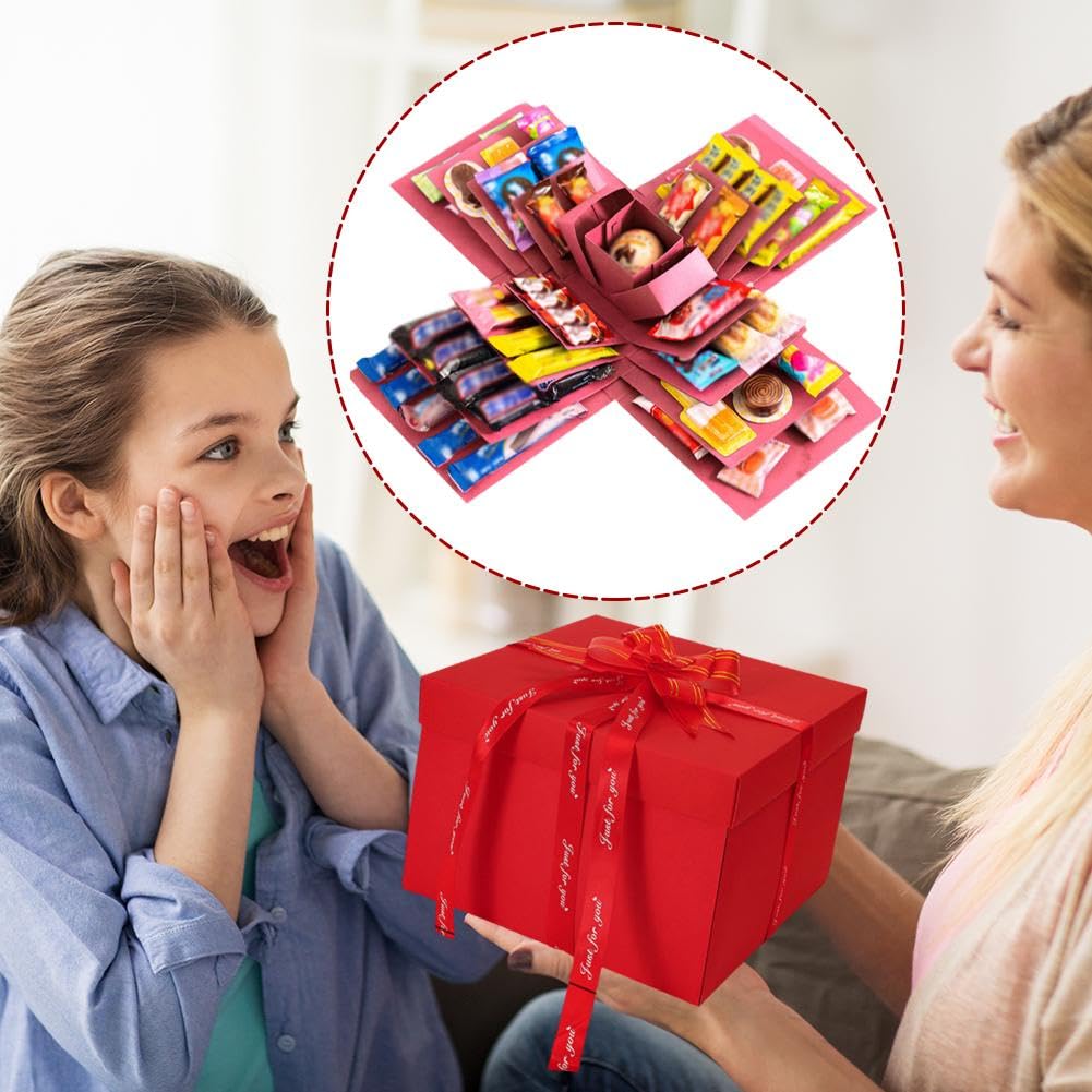 Generic 5-Layer Surprise DIY Explosion Gift Box, Multi-Layer Snack