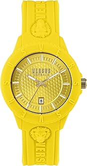 Versus Versace Tokyo Silicone Lion Collection Luxury Mens Watch Timepiece