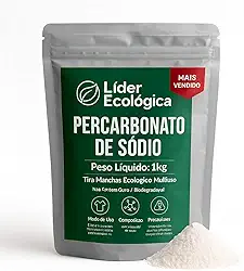 Alvejante Tira Manchas 1Kg Percarbonato de Sódio 100% Puro Remove as Manchas e Sujeiras Mais Dificeis