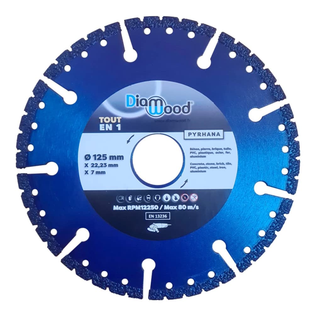 Disque Diamant Universel Tyrolit 125mm - Pour Meuleuse D'angle - Coupe Béton, Pierre, Brique