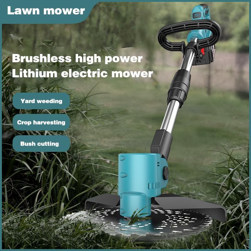 Weed Eater, Weed Wacker, Electric Weed Wacker with 12V 1300mAh, 3-in-1 Cordless Weed Eater, Adjustable Height Brush Cutte, Cordless Weed Wacker (Black)