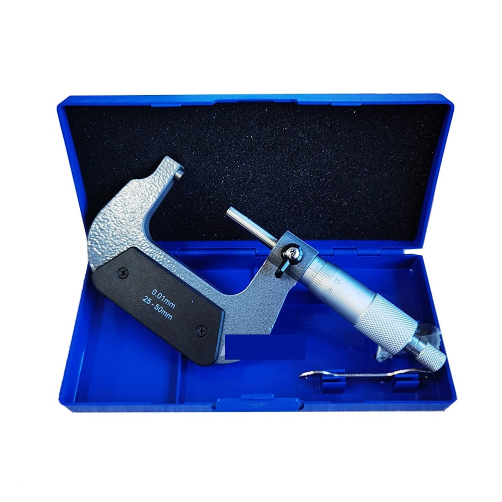Digitale Bügelmessschraube Genauigkeit 0,01 mm Gauge Vernier-Messwerkzeuge außerhalb des Spiralmikometers 0-25 mm/ 25-50 50-75 75-100(25-50mm)