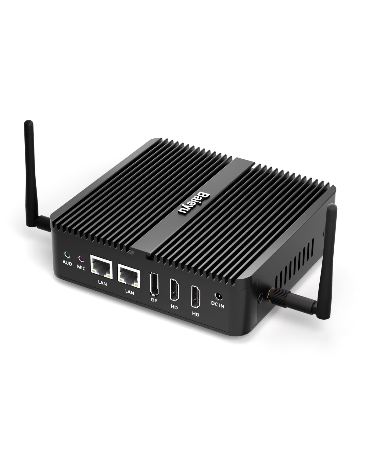 Baieyu Mini PC N100, 8 GB de RAM DDR4, 128 GB de SSD, Micro PC WiFi de Doble Banda, 4K HD/DP, Triple Pantalla/RS232 COM/BT4.2/USB 3.0/Encendido Automático, Mini PC sin Ventilador con Windows 11 Pro