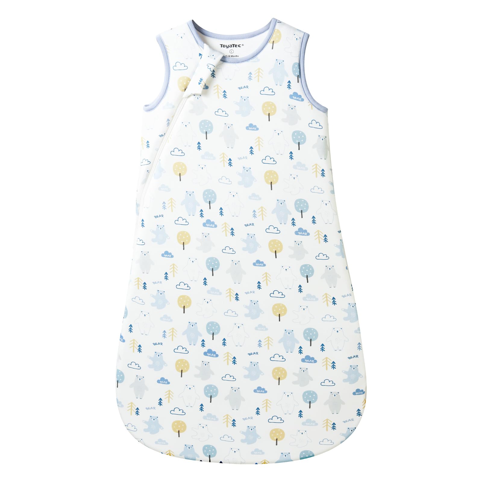 ToyaTec Sacco Nanna Bebé 2.5 Tog Super Morbido in Viscosa di Bambù, Sacco Nanna in Fibra di Bambù per Neonati, Coperta da Letto Autunno-Inverno