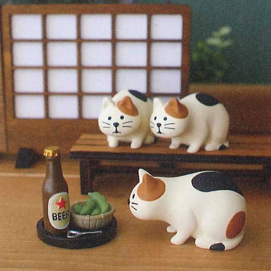 稀少入手困難！猫 DECOLE concombre他 ミニチュア (セット売り) 稀少入手困難！猫 DECOLE concombre他 ミニチュア (セット売り