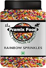 Pramix Rainbow Sprinkles, Sprinkles for Cake Decoration, Ice Cream (Multi Sprinkles) - 400g