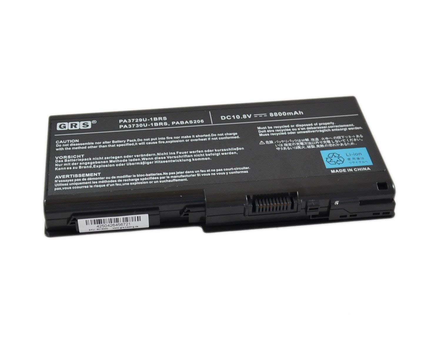 Laptop Battery PA3729U-1BRS Toshiba Qosmio X500 P505-S8971 5200mAh Laptop Battery PA3729U-1BRS Toshiba Qosmio X500 P505-S8971 5200mAh