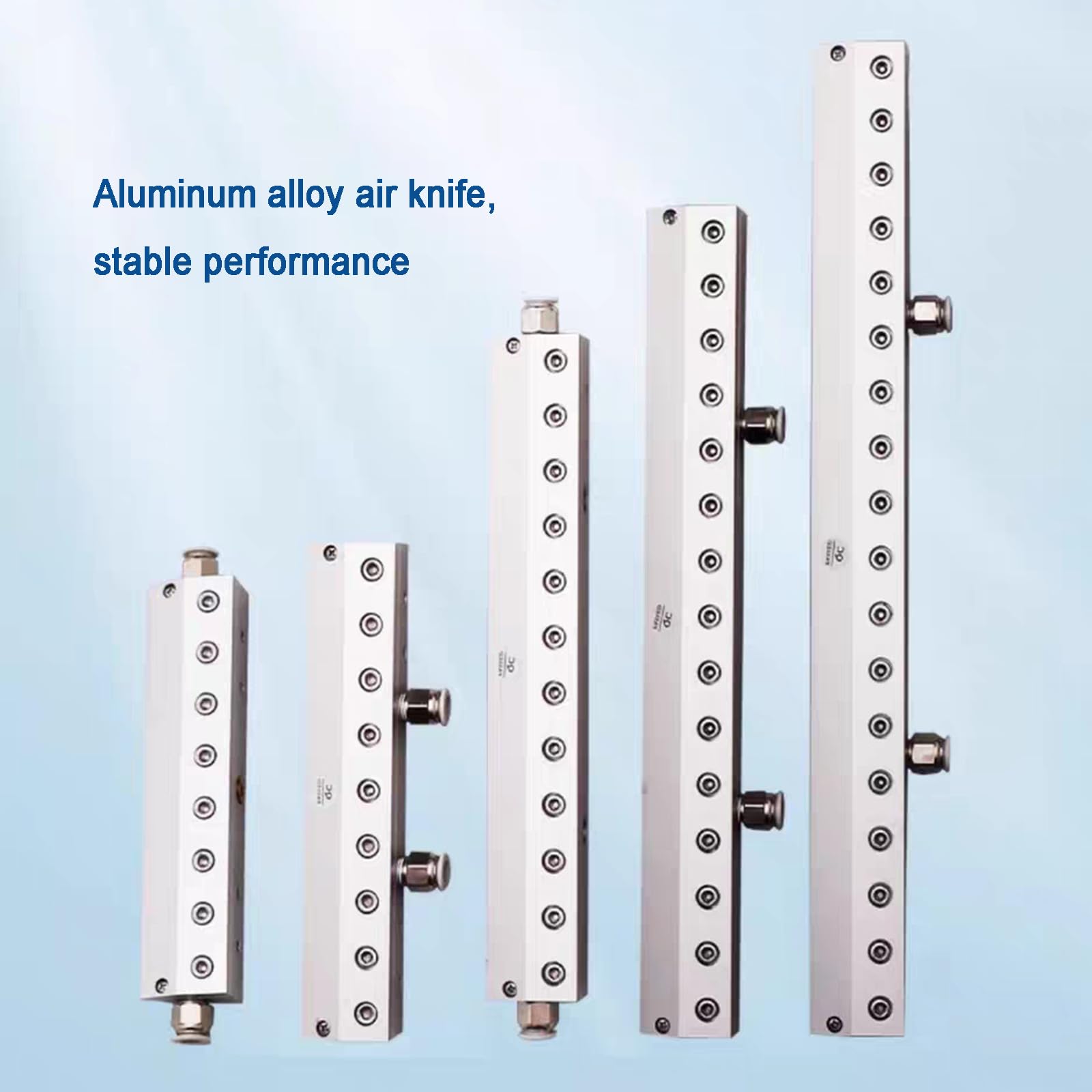 Soplador de cuchillo de aire, hoja de enfriamiento de secado de aire para producción industrial, herramienta de eliminación de polvo de aleación de aluminio, espacio de salida de 0.05 mm, compatible