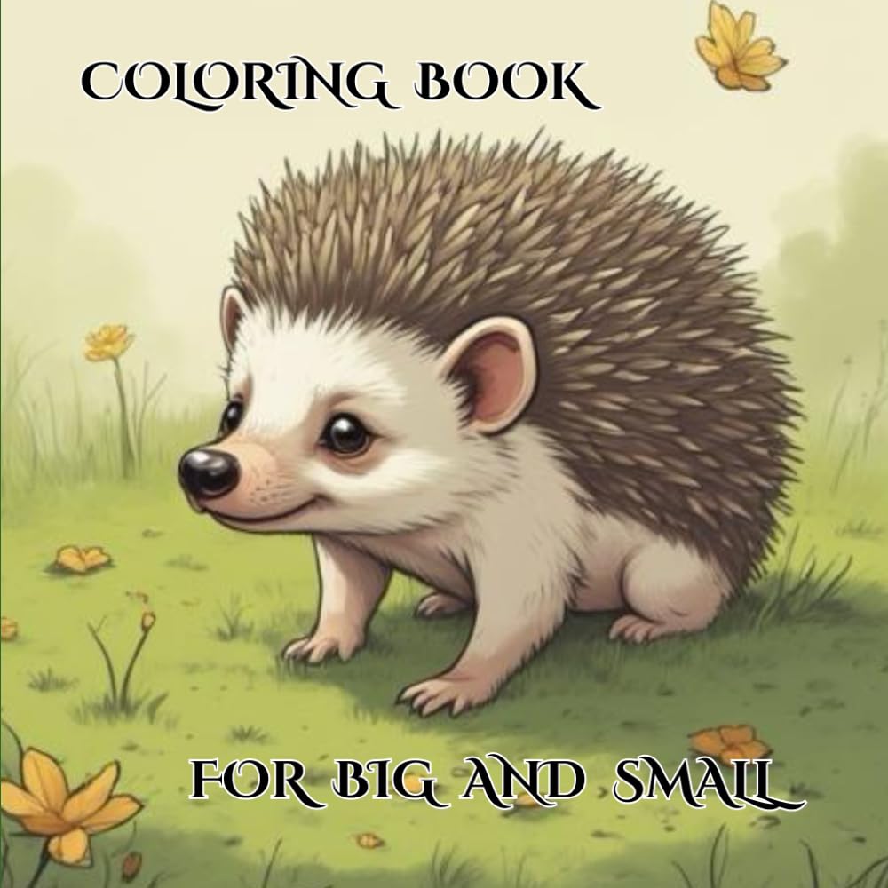 Coloring Book for Big and Small: Adorable Baby Animals to Color and Love