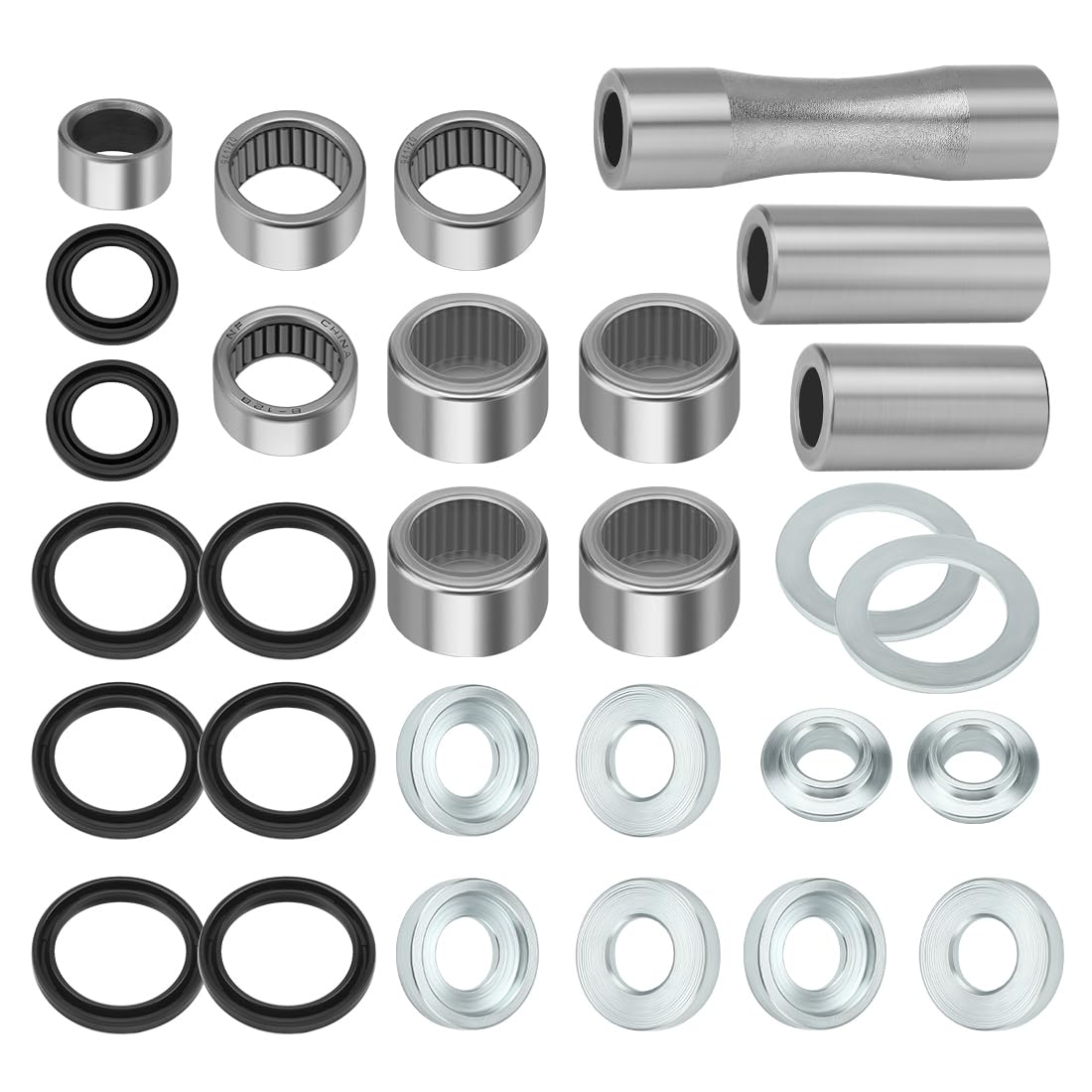 Kit de reconstrucción de rodamientos de bieletas compatible con Honda CR125R CR250R CRF250X CRF250R CRF450R CRF450X 2005-2017 52473-KZ4-J20