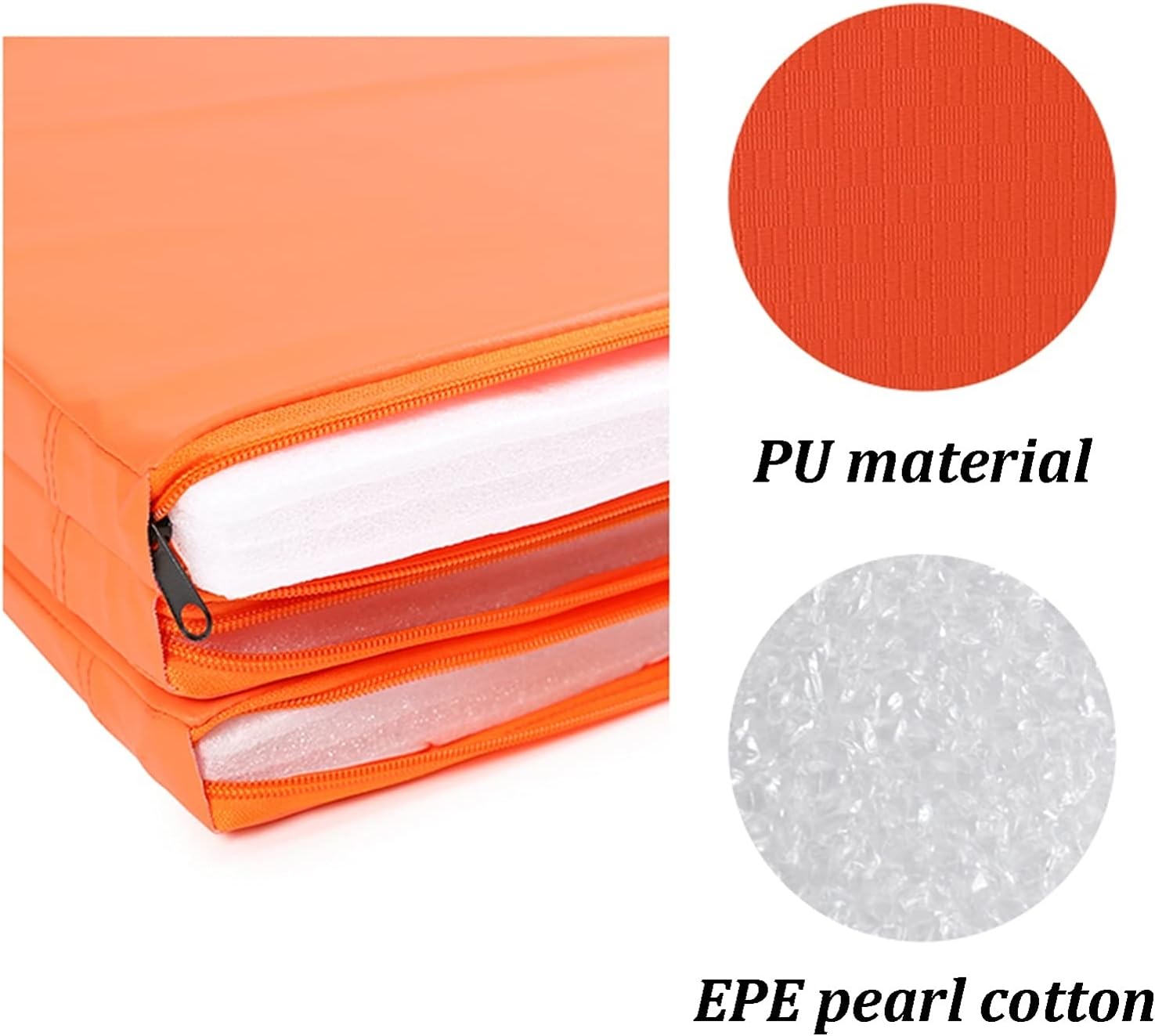 Exercise Mat Thickness 3cm/1.18" Gymnastics Rolling Mat, Folding Non-Slip Exercise Mat, Gym Dance Studio Training Mat 180x60cm