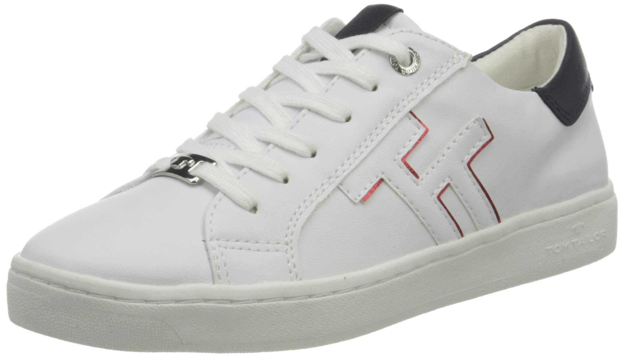 TOM TAILOR Women's 1192607 Trainers, White, 6 UK