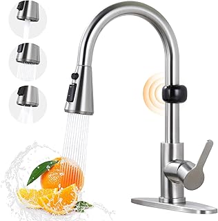 Touchless Kitchen Faucet Motion Sensor - Activated Smart Hands Free Kitc...