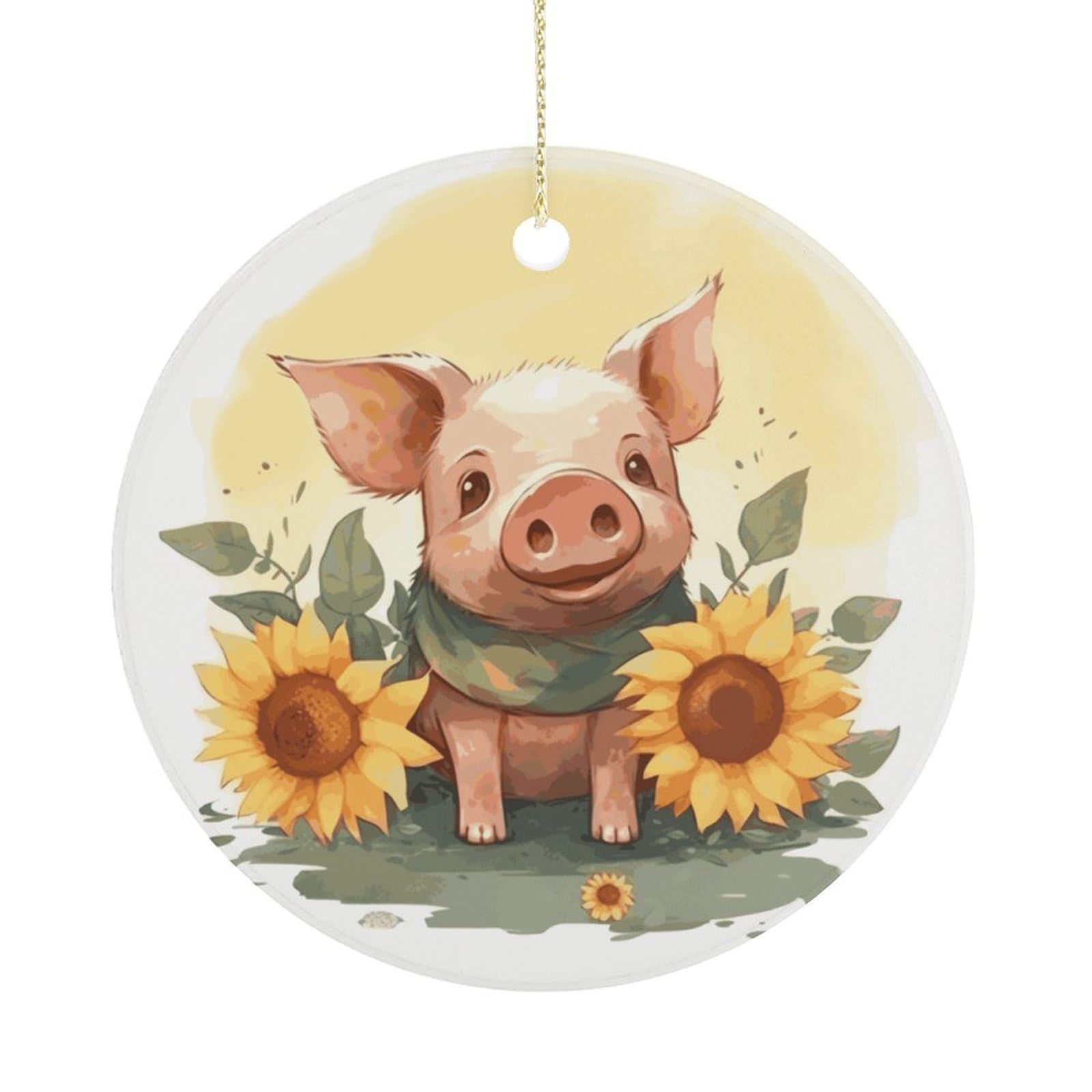Adfgyerh Women's Style Smiling (28) Hanging Ceramic Ornaments, Christmas Tree Decorations, Funny Home Decor Gifts For Sisters & Work Best Friends