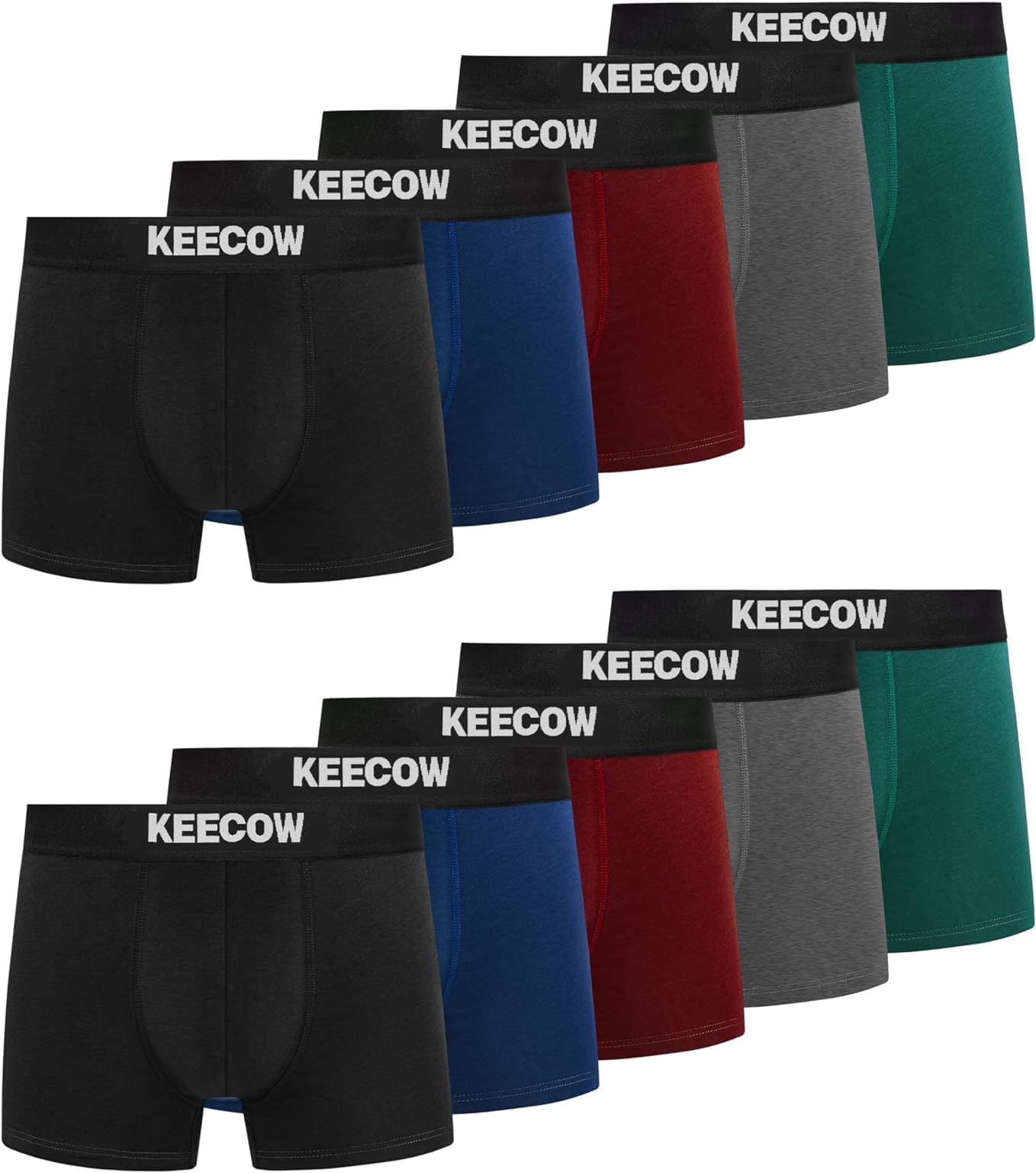 Mens Boxers Shorts 10 Pack, No Itchy Labels Cotton Comfortable Underwear Trunks Underpants(S-4XL)