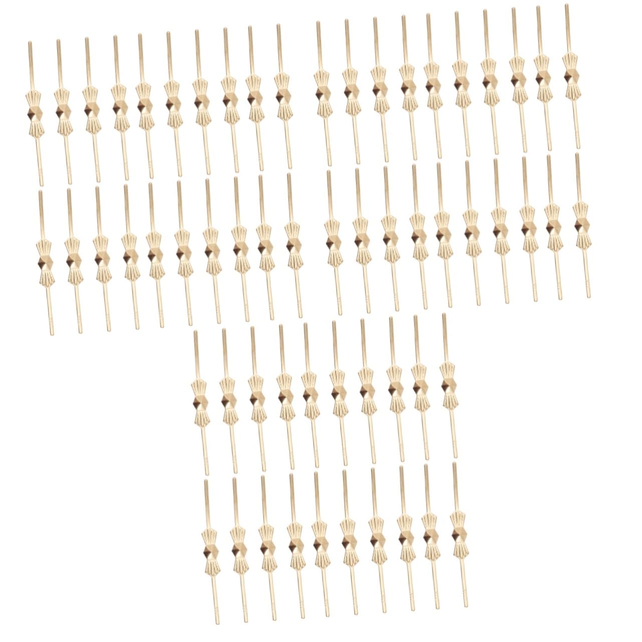 YARNOW 600pcs Bow Tie Crystal Connectors for Chandelier Hanging Decorations Metal Connector Charms Accessories