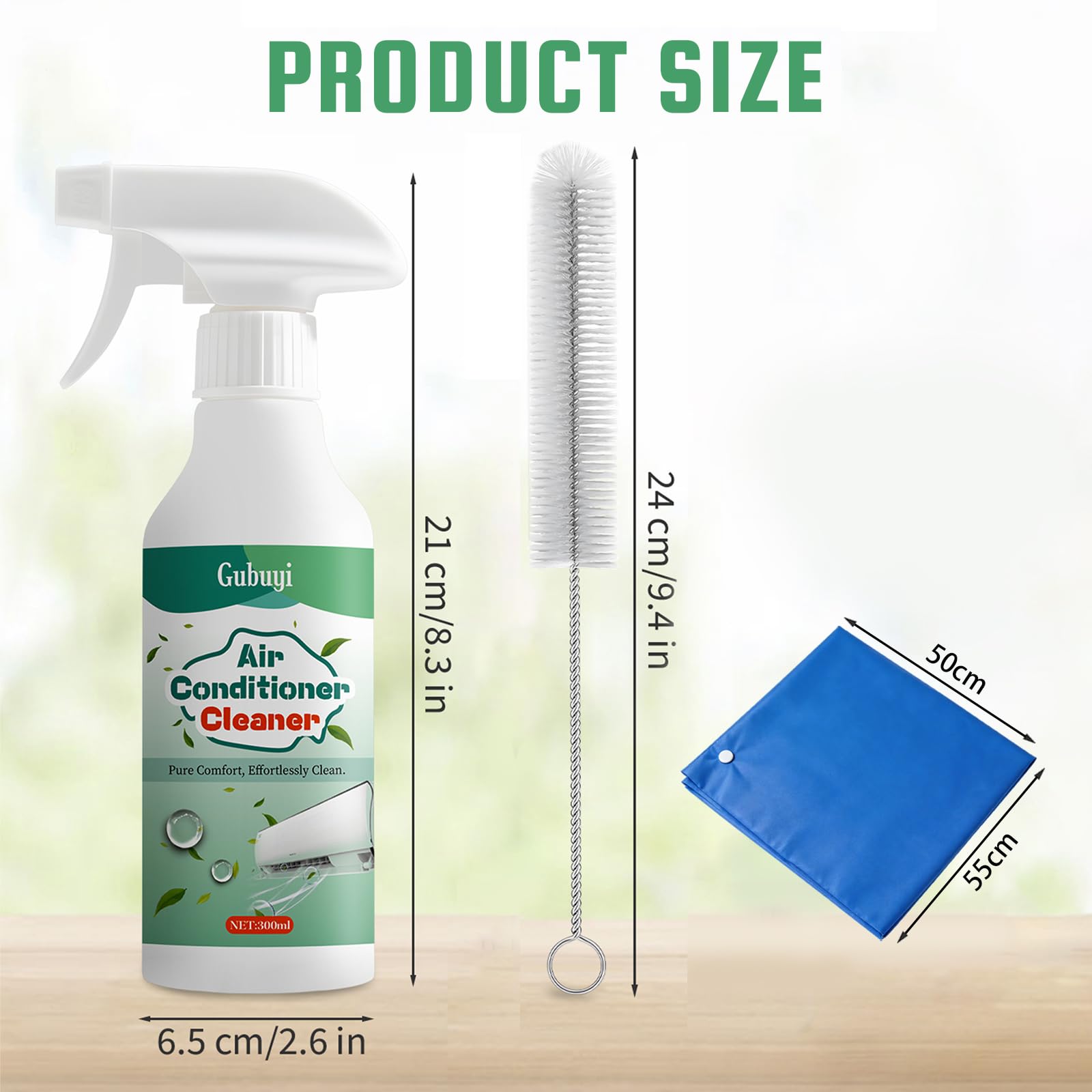 Limpiador de Aire Acondicionado, Aerosol Aire Acondicionado Limpieza de Acción Inmediata, Spray Limpiador para Aire Acondicionado para Aire Acondicionado Dividido Y Móvil-300ml