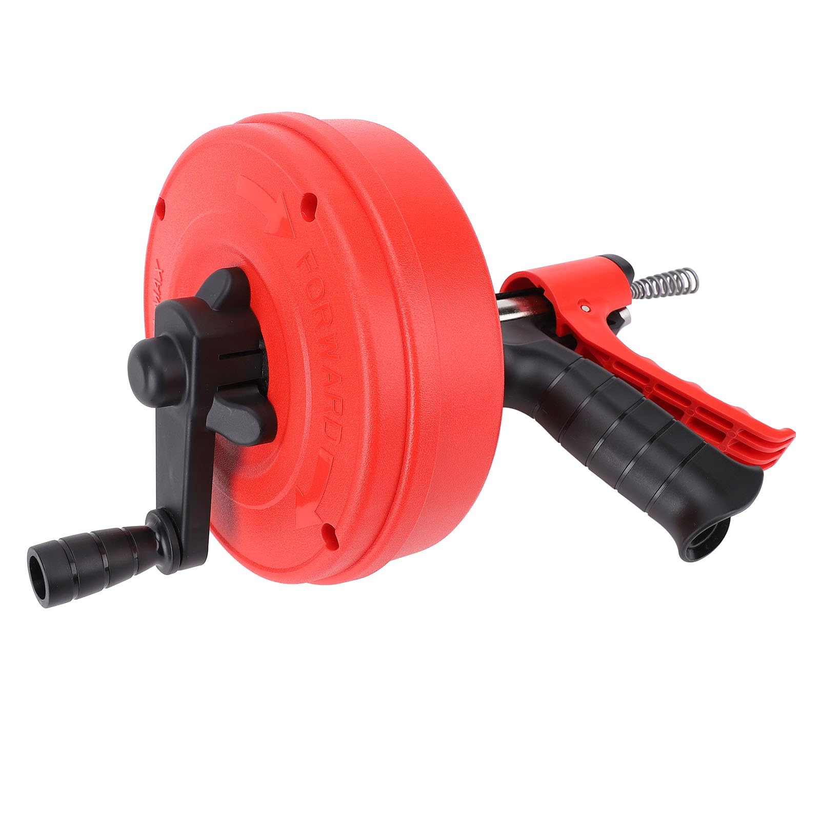 Drain Snake, 2 Modes Efficient 65 Manganese Steel Spring Clog Remover for Kitchen Toilet, Ideal for Unclogging 50-75MM Pipes with Manual & Drill Operated (7.5m Spring)