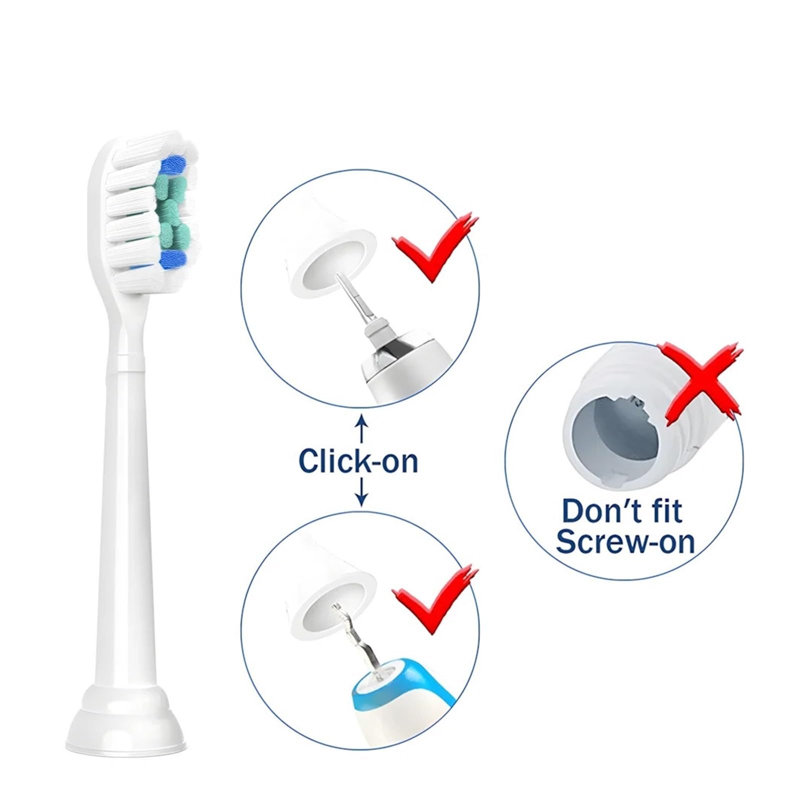 Generico 4 Testine, Compatibile Con Philips, Sonicare 1100 2100