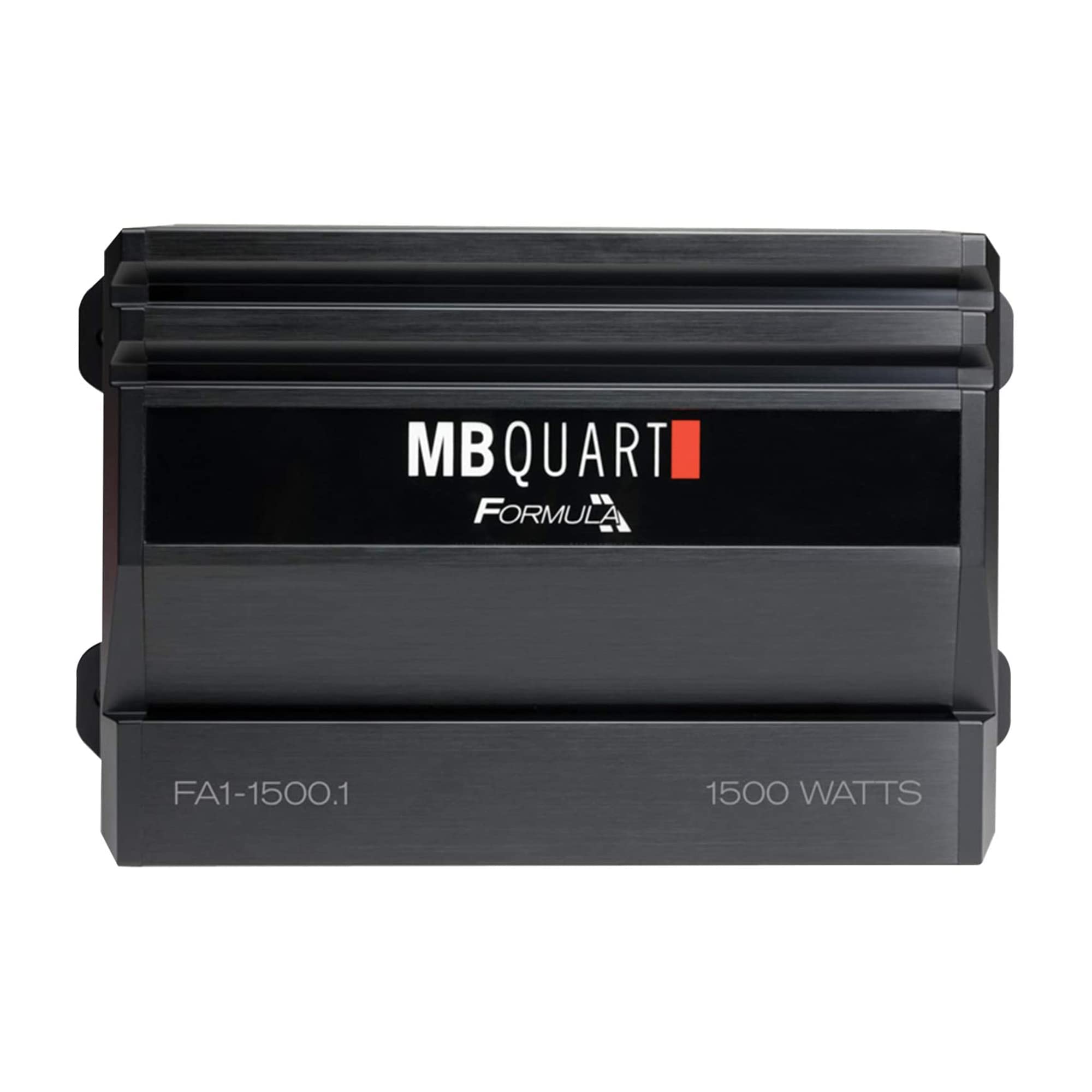 MB Quart FA1-1500.1 Mono Channel Car Audio Amplifier (Black) - Class SQ Amp, 1500-Watt, 1 Ohm Stable, Variable Electronic Crossover, LED System Protection, Heavy Duty Connections, Bass Remote Included