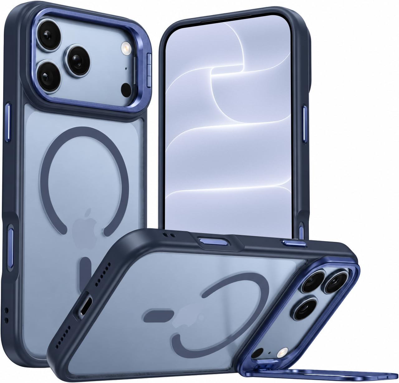Elzzi Kickstand Case for iPhone 18 Pro Max/iPhone 17 Pro Max Case MagSafe Compatible, Builtin Adjustable Camera Stand, Translucent Matte AntiFingerprint Heavy Duty Shockproof Cover, Cosmic Orange — Amazon image 25