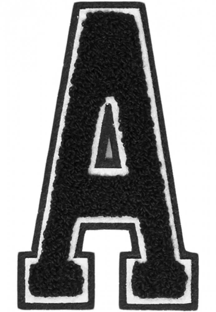 non-physical item Urban Classics UC Letter A Sew-On Letters Black One Size
