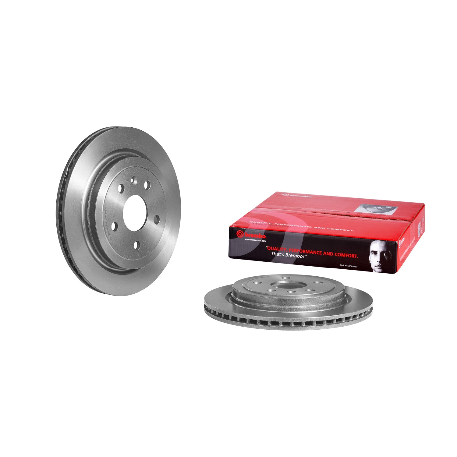 Brembo 09.N286.11 UV Coated vented Rear Brake Rotor CADILLAC/CHEVROLET ...