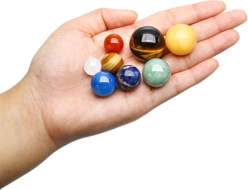 Miniatura 4 de Kit de bolas de cuarzo para chakras curativos de siete estrellas para terapia de equilibrio de chakras meditación energía Reiki esfera de cristal