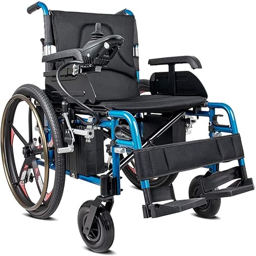 NEOCHY Silla de ruedas portátil de moda, silla de ruedas plegable, 6 Mph y alcance de 15 millas