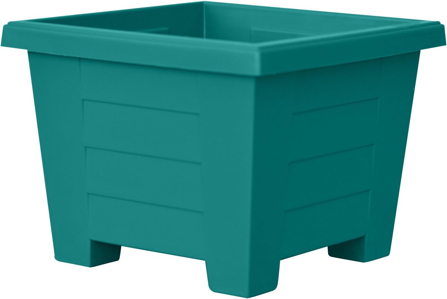 ALMI Cnaan Mini Square Plastic Planter 5.9 Inch Cube Pot For Garden, Elegant