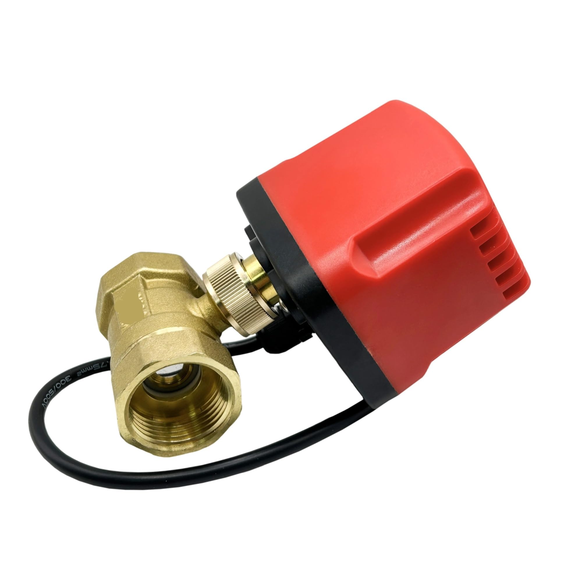 Válvula de bola eléctrica de hilo de latón de 1 pulgada 24VDC CR03 IP65