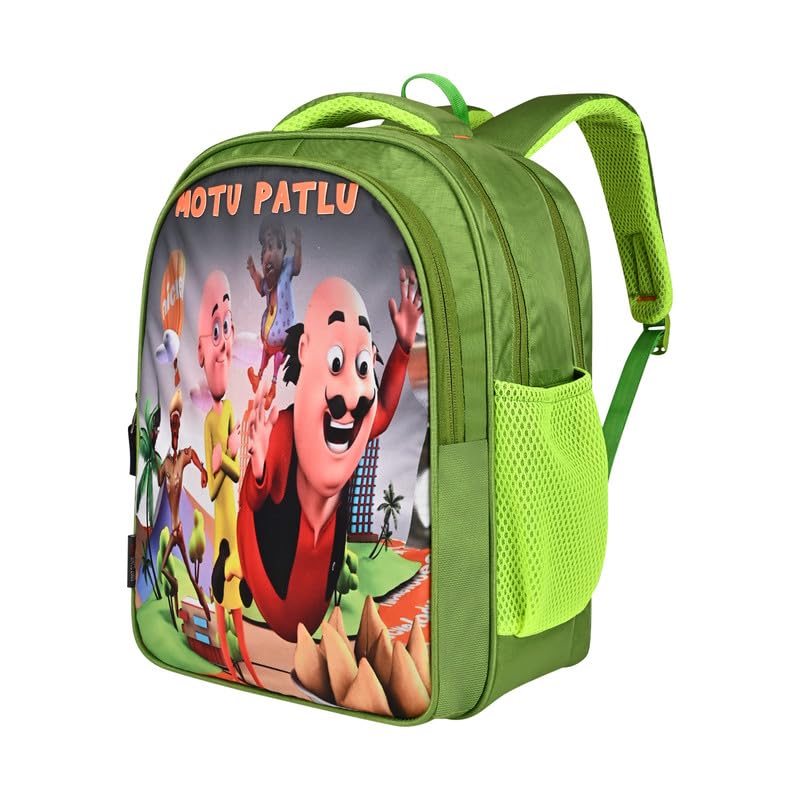 ABLE Motu Patlu Printed 15L School Bag for Kids.Ideal Bags for Age Group : 2-5 yrs