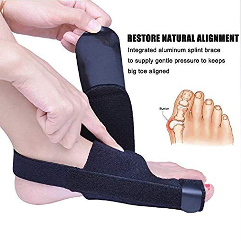 Corrector de juanetes, férulas y alisadores de Dedos gordos, separadores nocturnos, férulas de valgo para Alivio, Calcetines separadores para Hombres Grandes