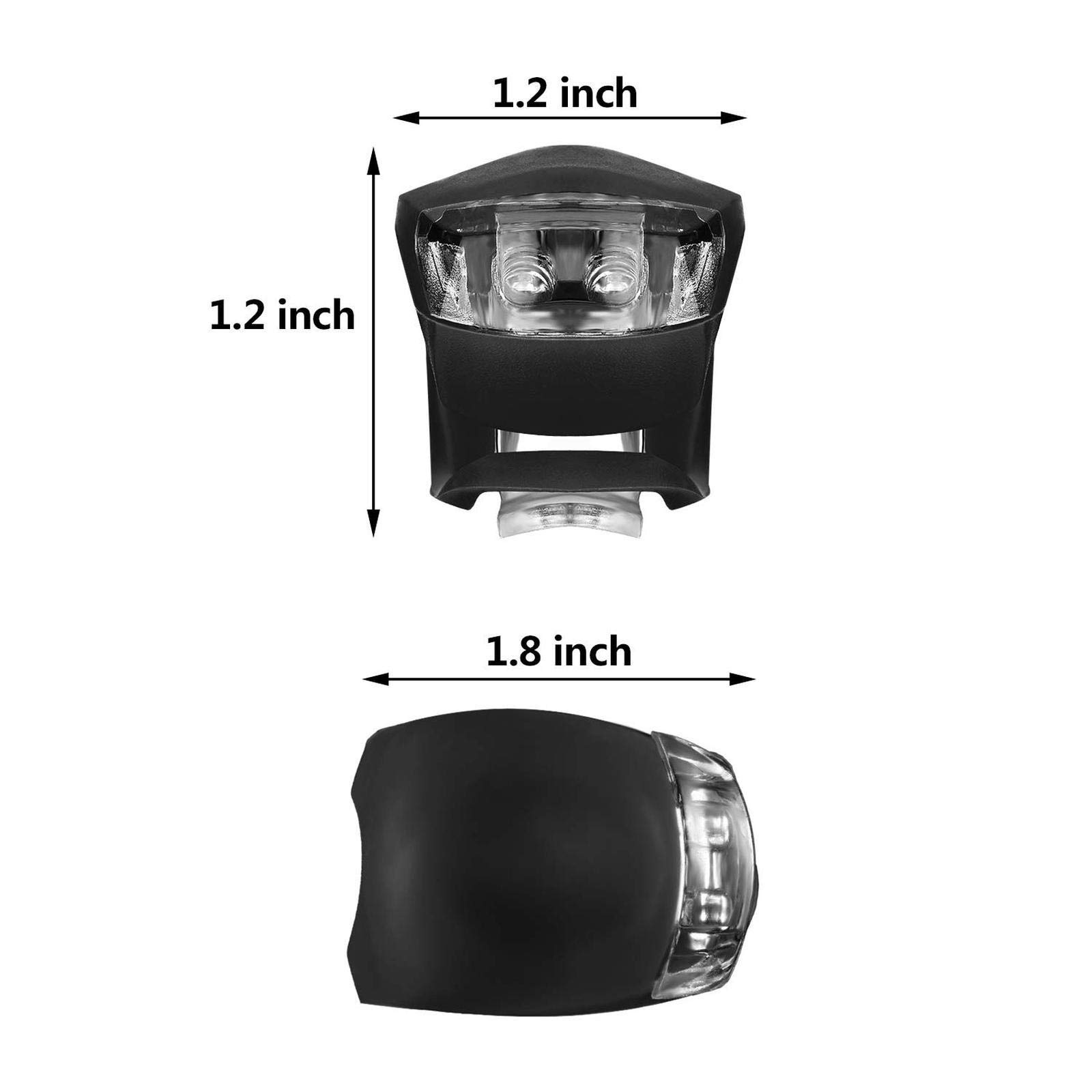 EISTEE Luces for Bicicleta, Luces for Bicicleta, Luces for Bicicleta, Luces for Bicicleta, Luces LED Impermeables for Bicicleta, Luces Delanteras y traseras Surtidas de 16 Piezas