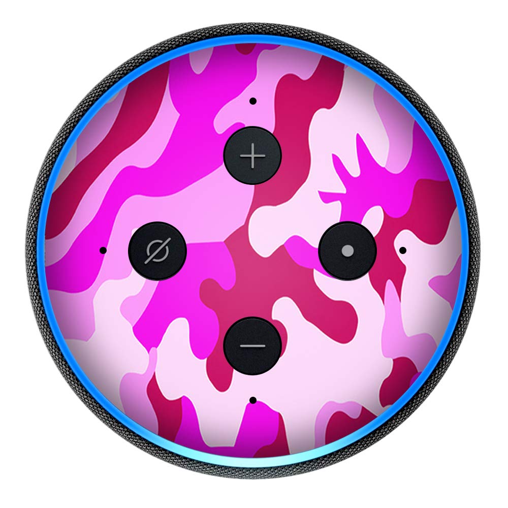 Pink Camo,Camouflage - Vinyl Decal Skin Compatible with Amazon Echo Dot 3rd Generation Alexa - Decorations for Your Smart Home Speakers, Great Accessories Gift for mom, dad, Birthday, Kids