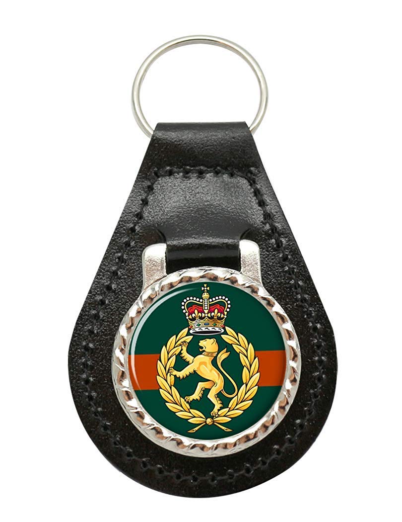 Giftshop UK WRAC Women's Royal Army Corps, British Army Leather Key Fob