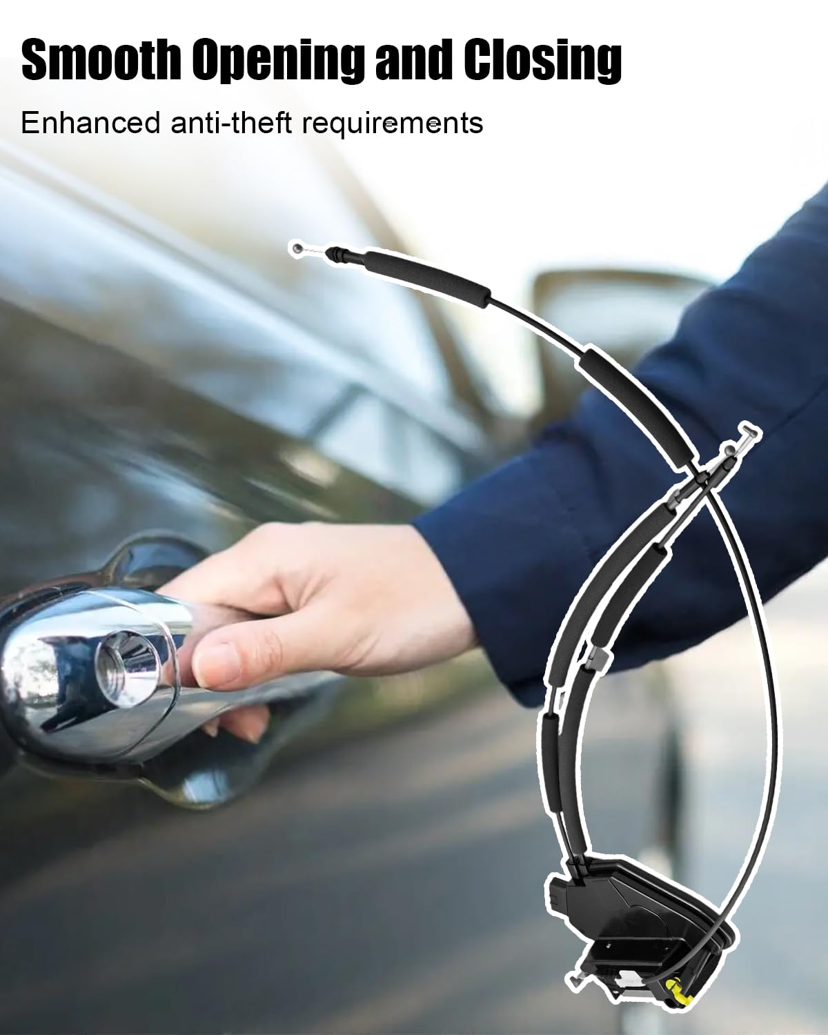 Left Front Door Lock Latch Actuator Fit for Nissan Kicks 2019 2020 2021 2022 2023 2024 Replace 80501-5RB1A 805015RB1A 80501-9VB1A 805019VB1A, Drive Side