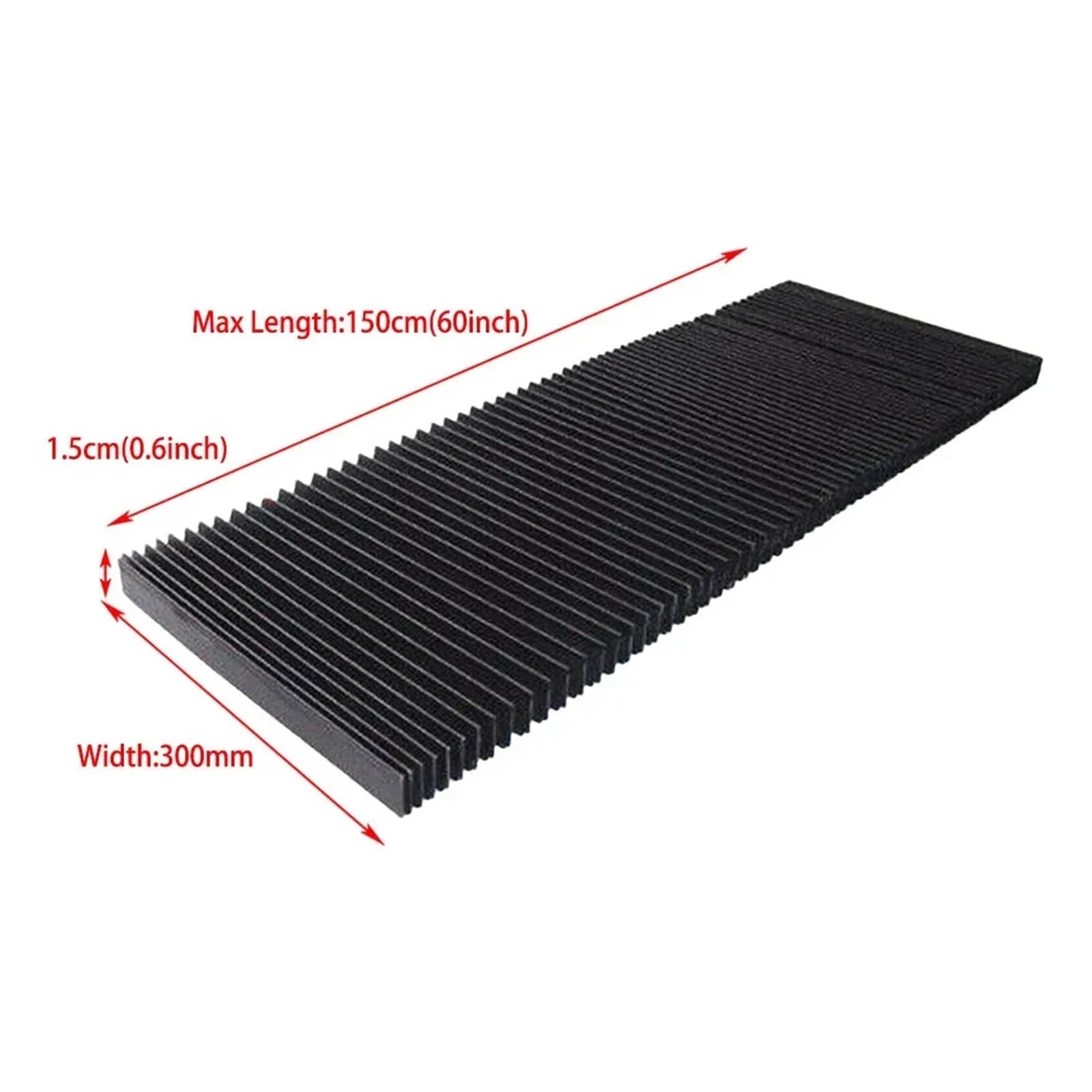 CNC-Maschinenschutz-Staubtuch CNC-Fräsmaschine Flexibles Schutzstaubtuch Dreifach-Schutztuch Schutz-Flaches Akkordeon-Balg-Abdeckungswerkzeug(190mm)