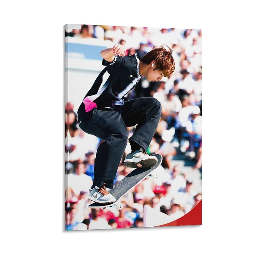 パリオリンピック　金メダル　スケートボード　堀米雄斗　 直筆サイン入り写真A4 スケボー・堀米雄斗「1％」の可能性に賭け連覇【パリ