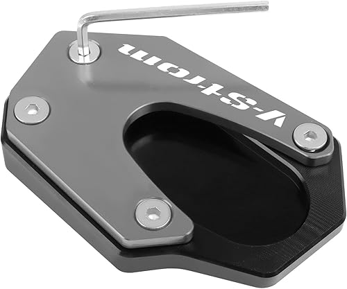 WilsEm Para Suzuki Kickstand para DL1050 para V-Strom 1050 para Vstrom DL 1050 XT DL1050XT 2020-2023 Soporte lateral de pie CNC placa de extensión