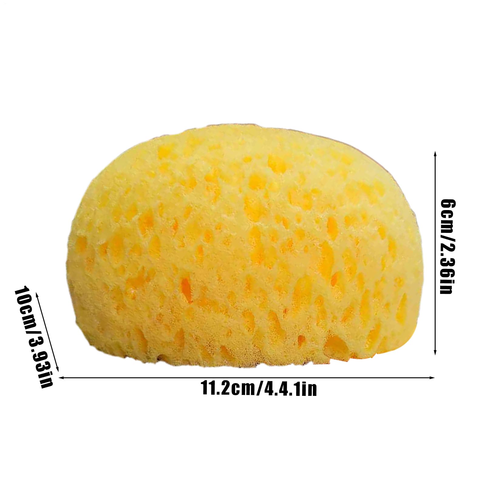 Spugna da bagno, spugna marina, morbida spugna da bagno a d'ape, facile da tenere e sicura da usare, non facile da rompere, morbida sulla pelle, 11,2 cm, per il bagno
