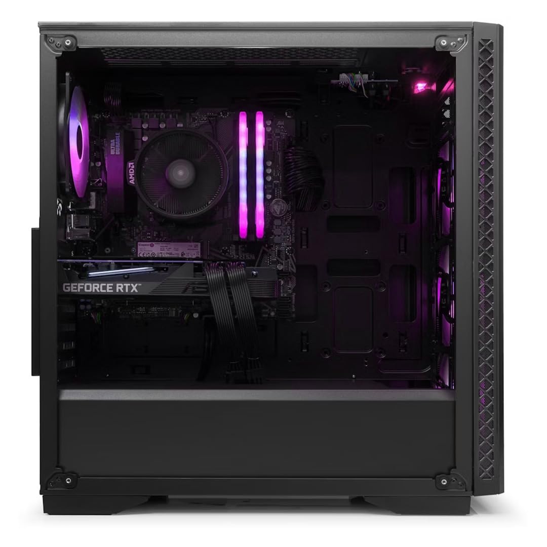 OVERCLOCK TriFrost Computer Gaming PC Assemblato Fisso Ryzen 5 5500 - RTX 3050 6GB - SSD 512GB- Ram 16GB DDR4 3200Mhz - 4 ventole RGB - WIFI - Windows 11 Pro