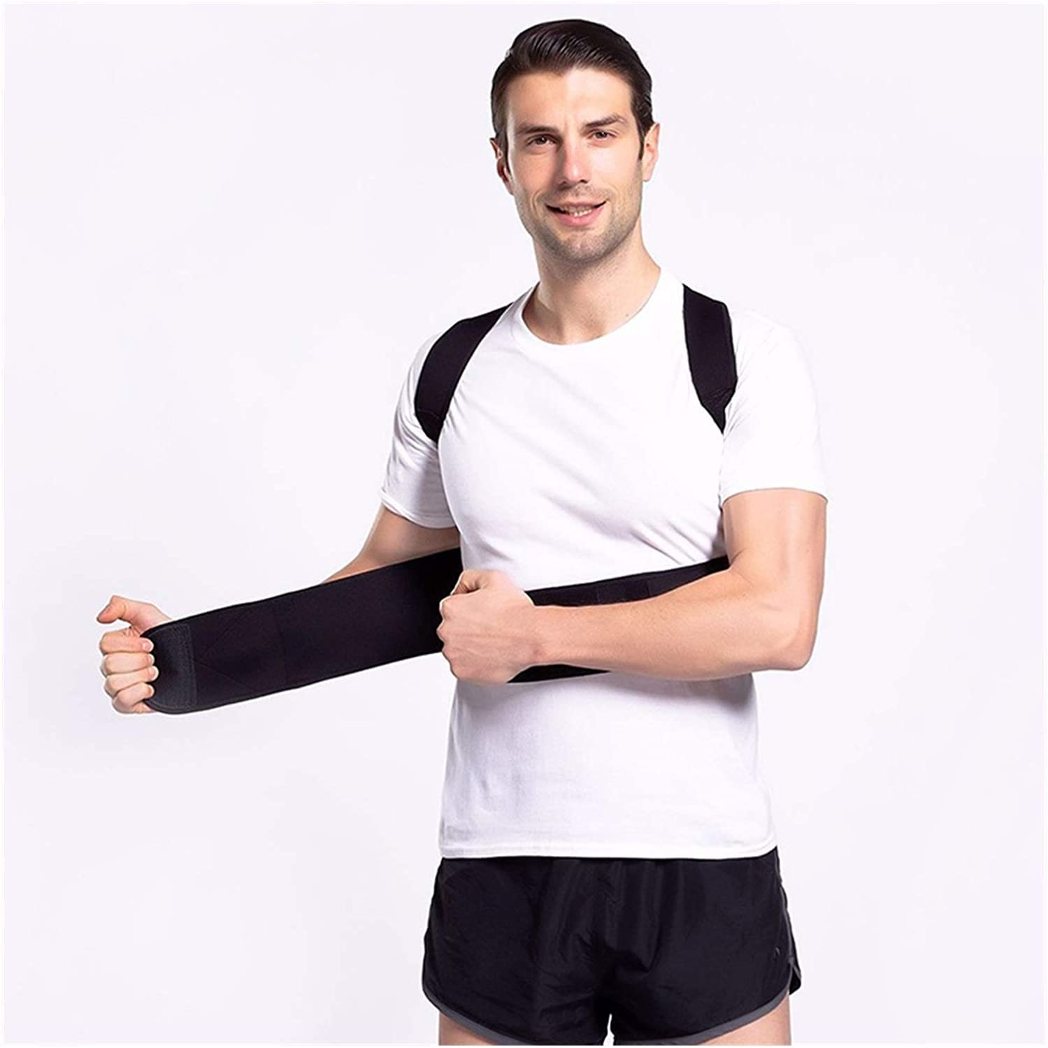 Corrector de Postura magnético Ajustable, corsé, Tirantes para Espalda, cinturón de Espalda, Soporte Lumbar, Corrector Recto para Hombres y Mujeres, Herramientas