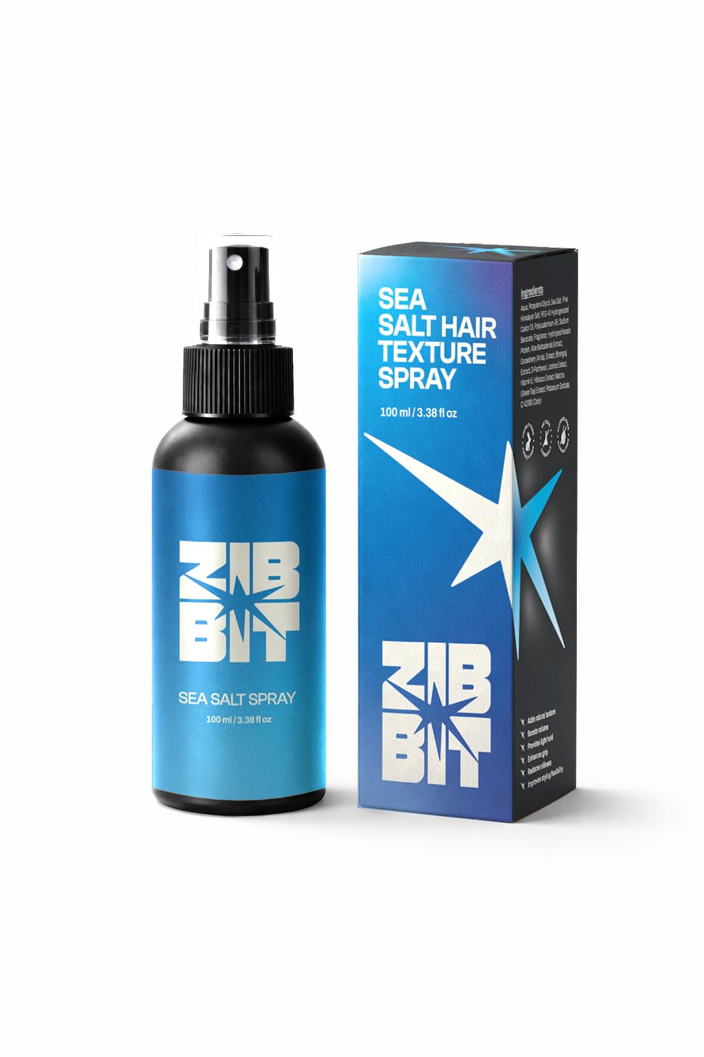 Zibbit Sea Salt Hair Texture Spray with Himalayan Salt, Keratin & Panthenol – Adds Volume, Matte Finish, Lightweight Hold, Enriched with Aloe, Amla & Bhringraj - For Men & Women | 100ml-image-18