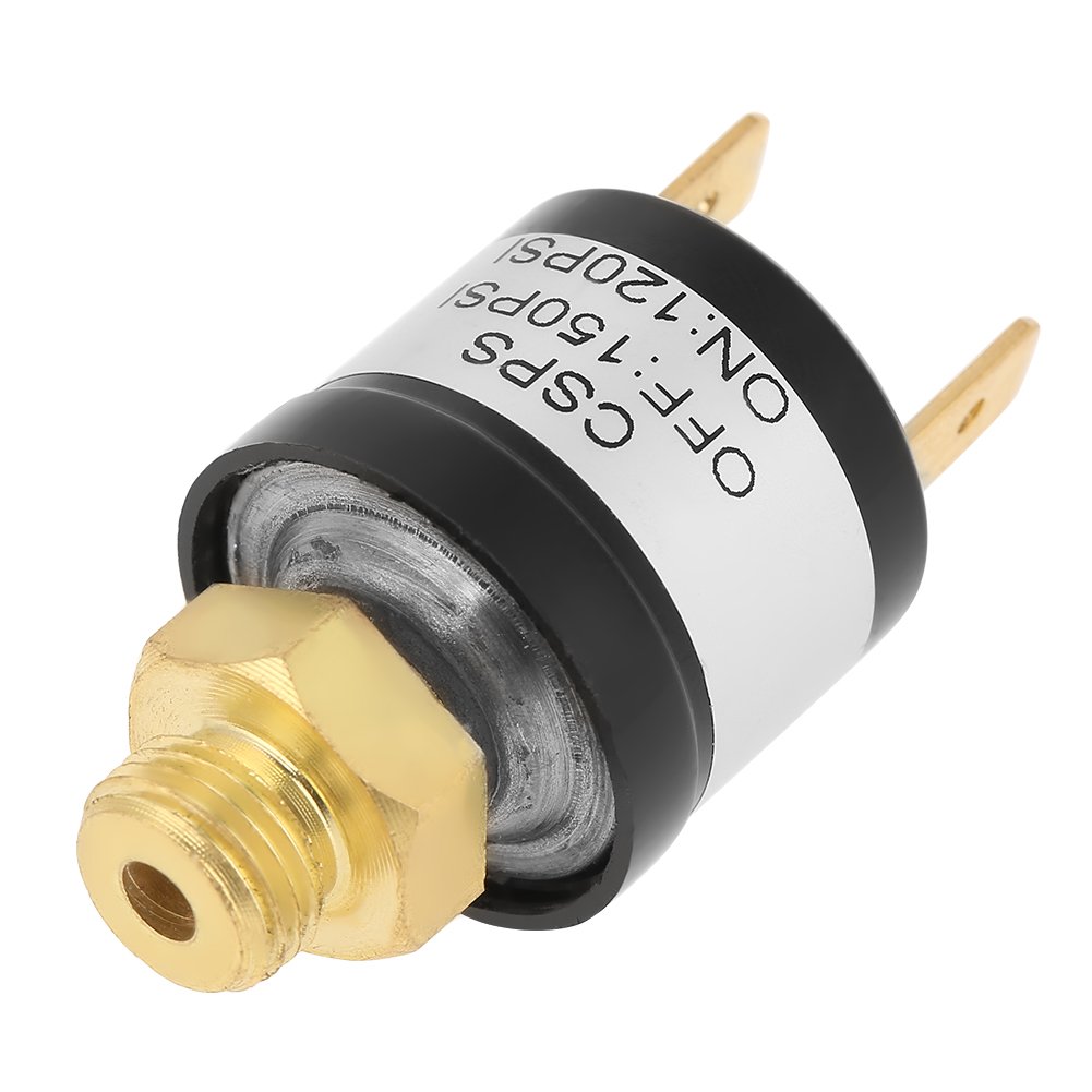 Pressure Switch 120-150 PSI Air Compressor Pressure Control Switch Valve 1/8" NPT Thread for Pneumatic Tools
